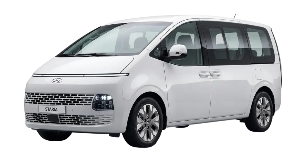 Hyundai Staria shuttle bus for group airport transfers in Cape Town